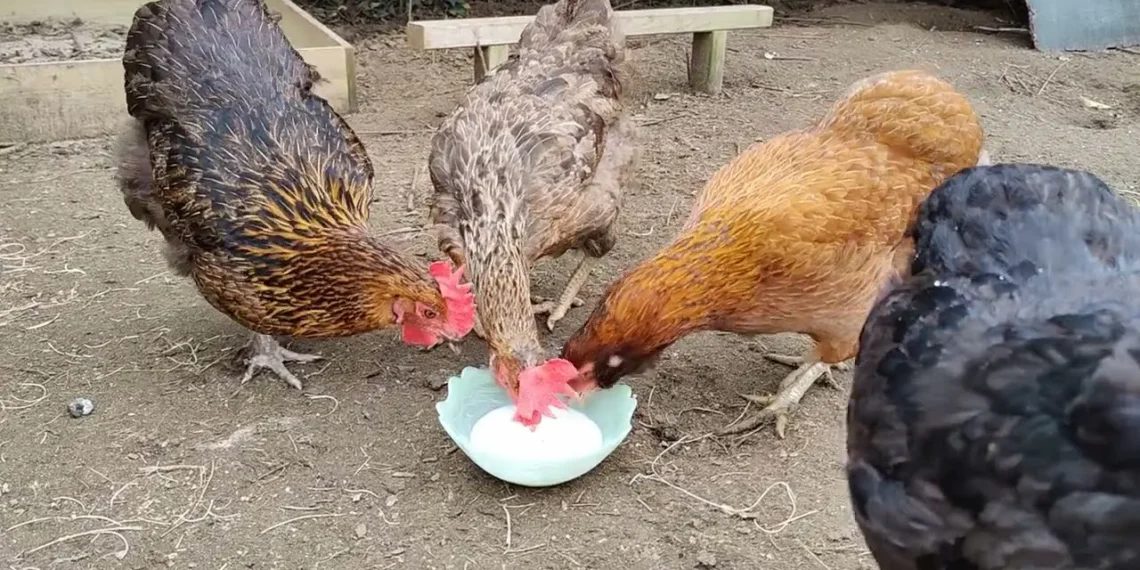 Peut-on donner du lait aux poules